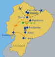 Mapa Ekvador - Prazsky Klub